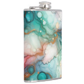 Abstract in Pink, Teal, Blue, and Gold Heupfles (Rechts)