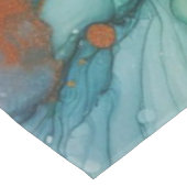 Abstract in Pink, Teal, Blue, and Gold Tafelkleed (Gekanteld)