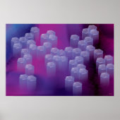Abstract in Purples poster (Voorkant)