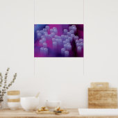 Abstract in Purples poster (Keuken)