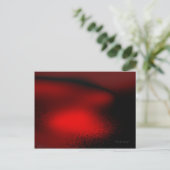 Abstract in rood briefkaart (Staand voorkant)
