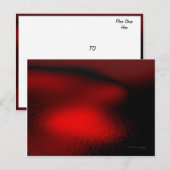 Abstract in rood briefkaart (Voorkant / Achterkant)