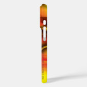 Abstract in rood en geel Case-Mate iPhone case (Achterkant / Links)