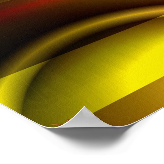 Abstract in rood en geel poster (Hoek)