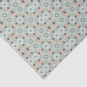 Abstract in roze en groenboek tissuepapier (Detail)