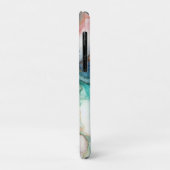 Abstract in roze, turquoise, blauw en goud Case-Mate iPhone case (Achterkant/links)