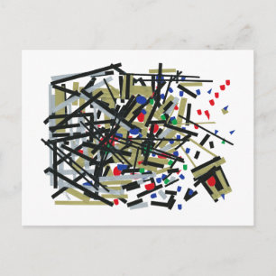 Abstract in tape en briefvormen 1 briefkaart
