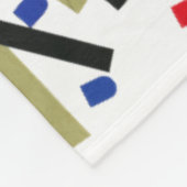 Abstract in tape en briefvormen 1 fleece deken (Hoek)