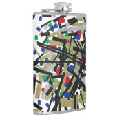 Abstract in tape en briefvormen 1 heupfles (Rechts)