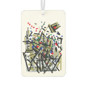 Abstract in tape en briefvormen 1 luchtverfrisser (Achterkant)