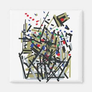 Abstract in tape en briefvormen 1 magneet