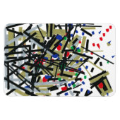 Abstract in tape en briefvormen 1 magneet (Horizontaal)