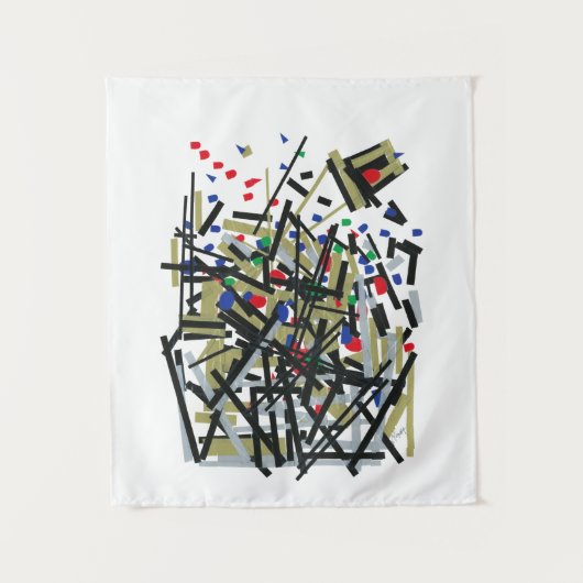 Abstract in tape en briefvormen 1 wandkleed (Voorkant)