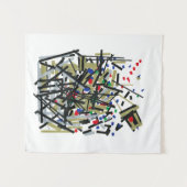 Abstract in tape en briefvormen 1 wandkleed (Voorkant (horizontaal))