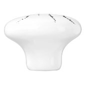 Abstract in tape en briefvormen 3 keramische knop (Zijkant)