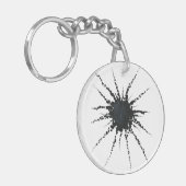 Abstract in tape en briefvormen 3 sleutelhanger (Voorkant Links)