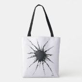 Abstract in tape en briefvormen 3 tote bag (Achterkant)