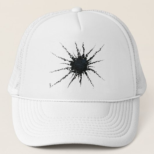 Abstract in tape en briefvormen 3 trucker pet (Voorkant)