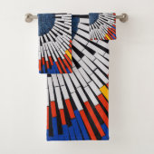 Abstract in tape—Starburst Bad Handdoek (Insitu)