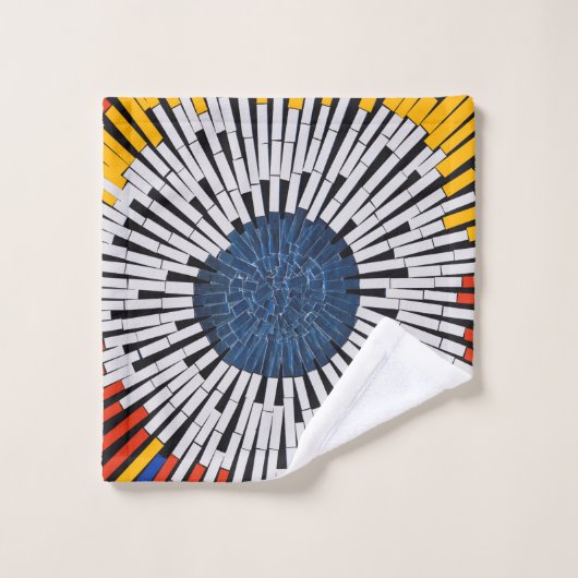 Abstract in tape—Starburst Bad Handdoek (Wasdoekje)
