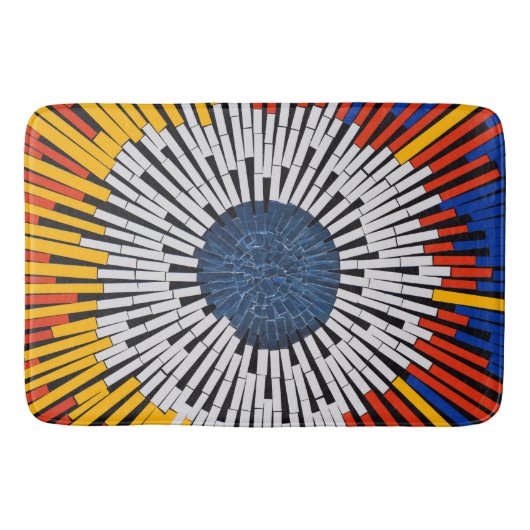 Abstract in tape—Starburst Badmat (Voorkant)