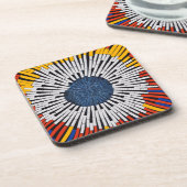 Abstract in tape—Starburst Bier Onderzetter (Linkerzijde)