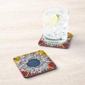 Abstract in tape—Starburst Bier Onderzetter (Rechterzijde)