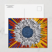 Abstract in tape—Starburst Briefkaart (Voorkant / Achterkant)