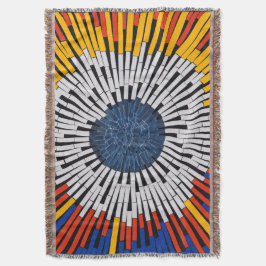 Abstract in tape—Starburst Deken