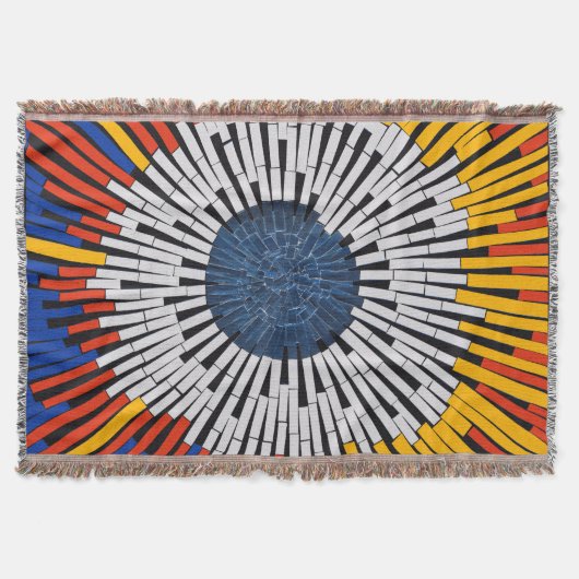 Abstract in tape—Starburst Deken (Voorkant)