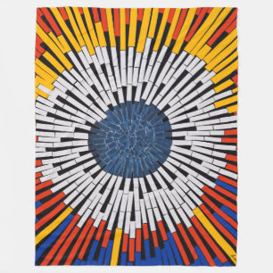 Abstract in tape—Starburst Fleece Deken