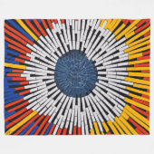 Abstract in tape—Starburst Fleece Deken (Voorkant (Horizontaal))