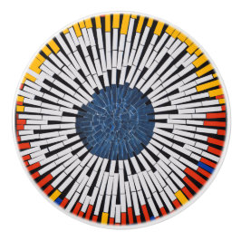 Abstract in tape—Starburst Keramische Knop