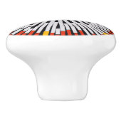 Abstract in tape—Starburst Keramische Knop (Zijkant)