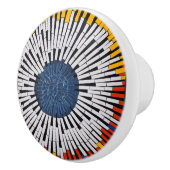 Abstract in tape—Starburst Keramische Knop (Rechts)