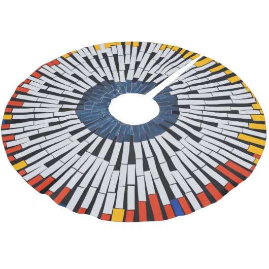 Abstract in tape—Starburst Kerstboom Rok (Gekanteld)