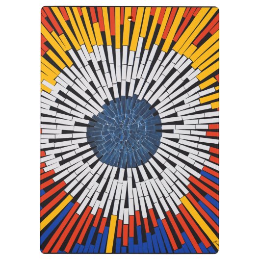 Abstract in tape—Starburst Klembord (Achterkant)