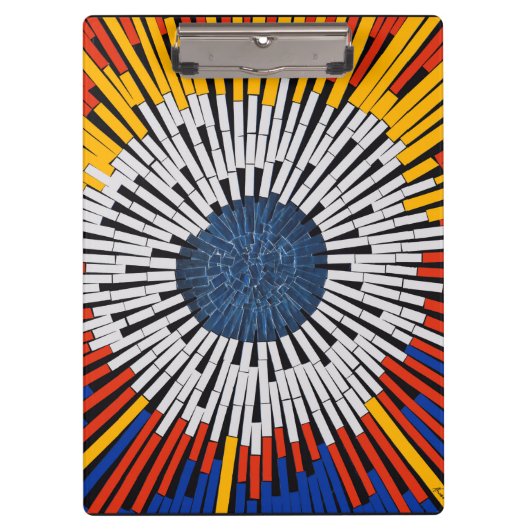 Abstract in tape—Starburst Klembord (Voorkant)