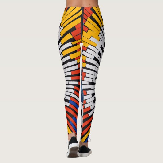 Abstract in tape—Starburst Leggings (Achterkant)