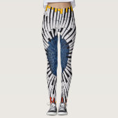 Abstract in tape—Starburst Leggings (Voorkant)