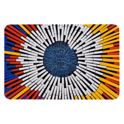 Abstract in tape—Starburst Magneet (Horizontaal)