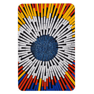 Abstract in tape—Starburst Magneet