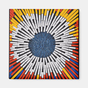Abstract in tape—Starburst Magneet