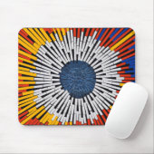 Abstract in tape—Starburst Muismat (Met muis)