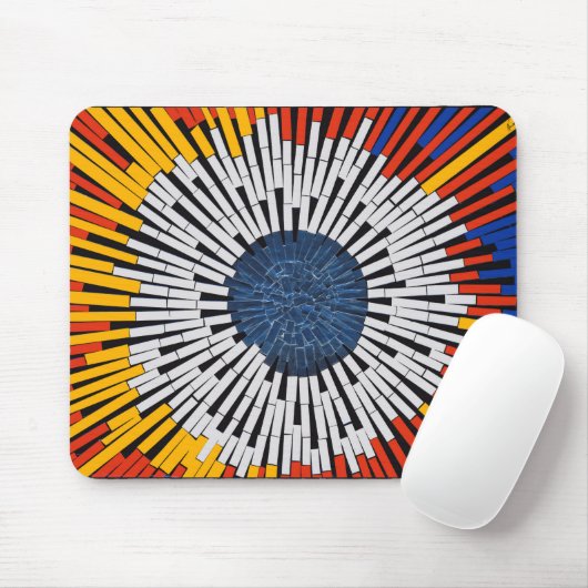 Abstract in tape—Starburst Muismat (Met muis)