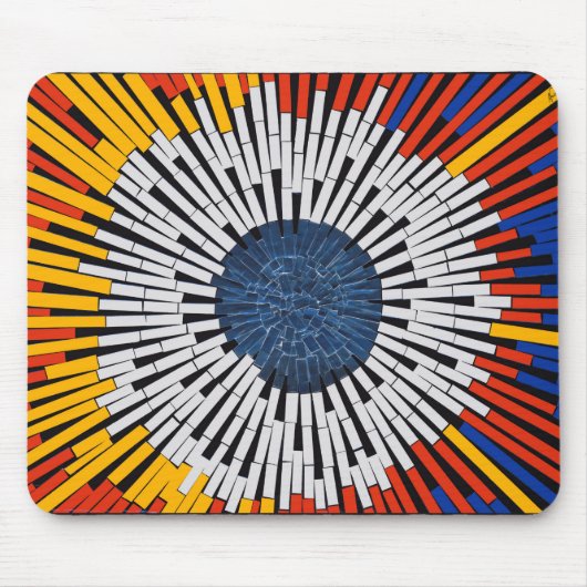 Abstract in tape—Starburst Muismat (Voorkant)