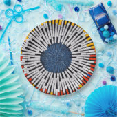 Abstract in tape—Starburst Papieren Bordje (Feest)