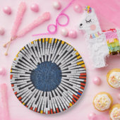 Abstract in tape—Starburst Papieren Bordje (Feest)