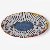 Abstract in tape—Starburst Papieren Bordje (Gekanteld)