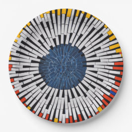 Abstract in tape—Starburst Papieren Bordje